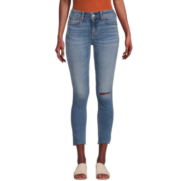 Rag & Bone Cate Mid Rise Ankle Skinny Jeans Blue Size 26‎ Denim Casual - Picture 1 of 9